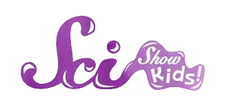 SciShow Kids purple logo text