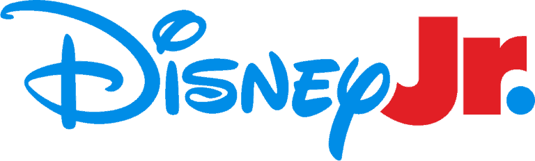 Disney Junior logo in blue and red